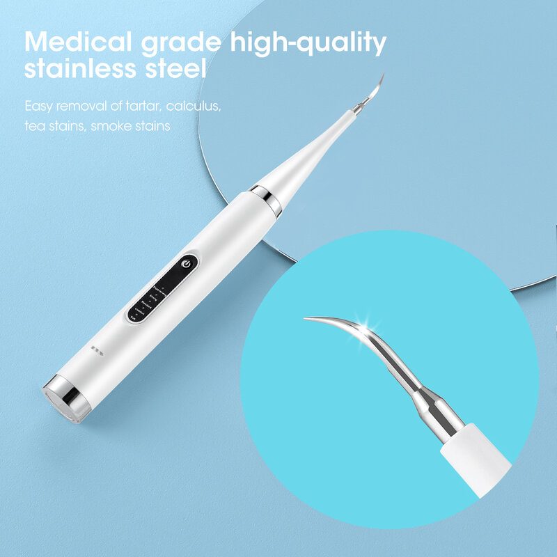 Электрический ультразвуковой стоматологический скалер, 5 режимов, устройство для удаления пятен и отбеливания зубов