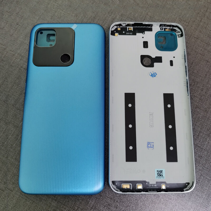 Dla Xiaomi Redmi 10A tylna pokrywa baterii pokrywa tylna obudowa wymiana dla Redmi 10A 10a etui na telefon + naklejki samoprzylepne