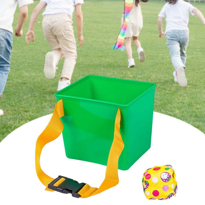 Sandbag Buckets Toss Game Indoor Outdoor Toys Throw Sand Bags into Bucket for Party Backyard Kindergarten School Coordination