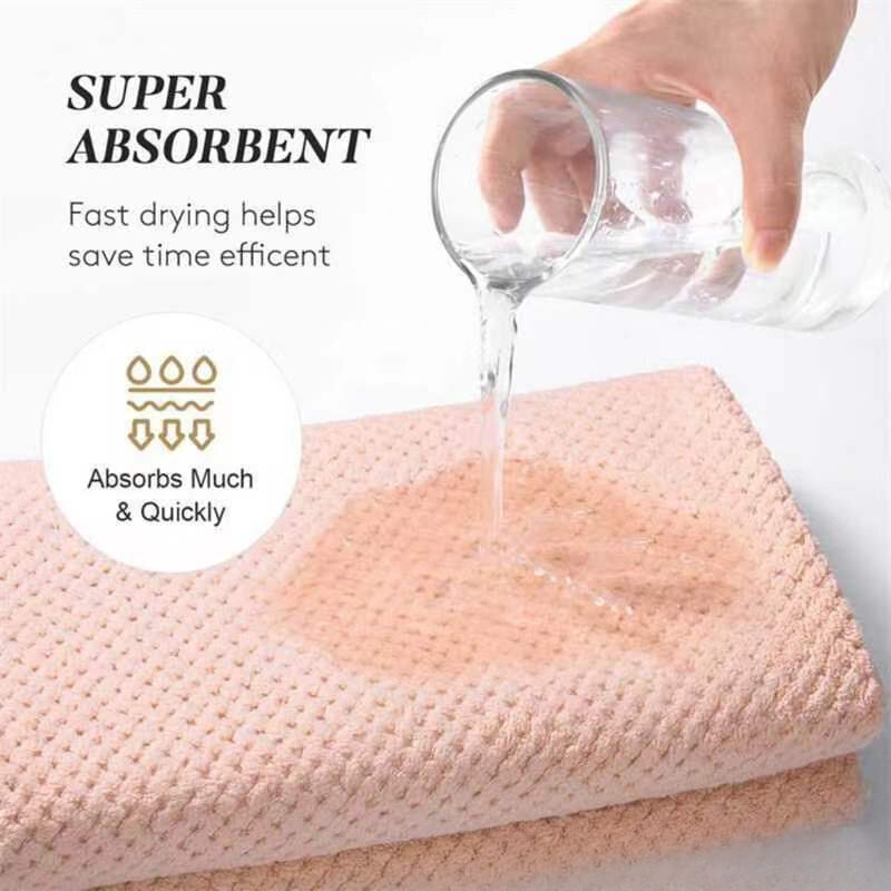 Fascia elastica asciugamano in microfibra per capelli accappatoio con turbante Super assorbente tessuti per la casa fascia per asciugamano in microfibra ad asciugatura rapida