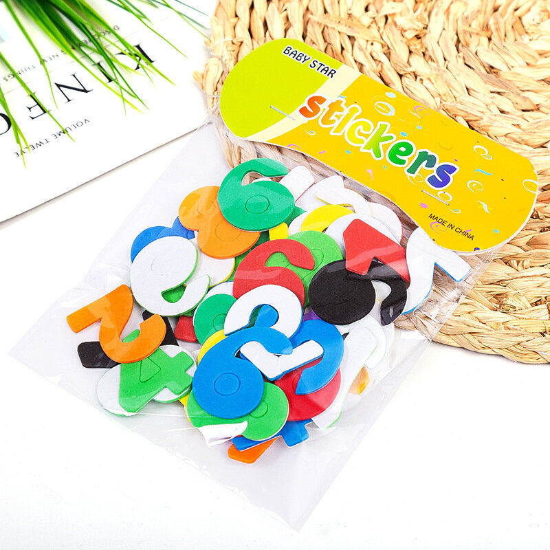 Eva Foam Zelfklevende Multicolor Stickers Chidlren Early Educatief Kleuterschool Craft Diy Klaslokaal Party Decor Speelgoed
