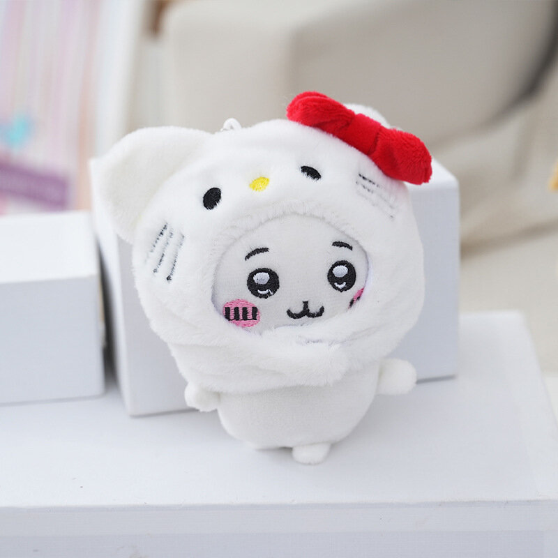 Переодевающаяся кукла-подвеска Chiikawa Sanrio Hello Kitty Chiikawa самозабавный медведь брелок подвеска Украшение детский подарок