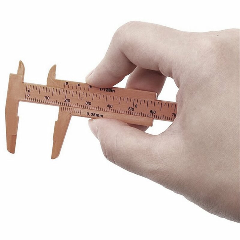 0-80mm Kunststoff Messschieber DIY Messung Werkzeug Doppel Skala Blende Tiefe Durchmesser Holzbearbeitung Metallbearbeitung Messen Werkzeug