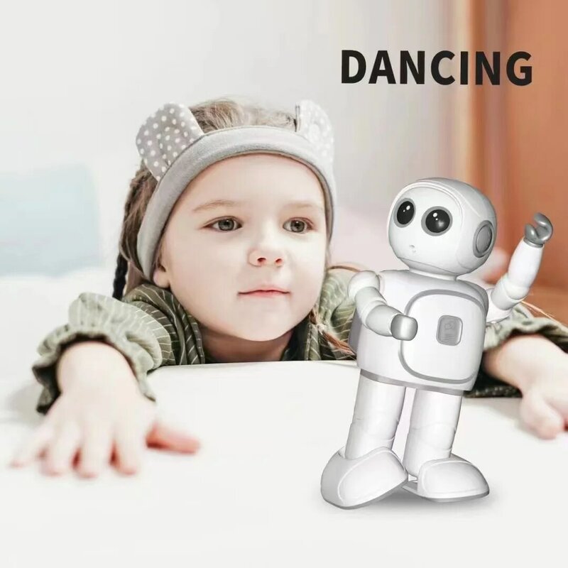 หุ่นยนต์ของเล่นเพื่อการศึกษาตั้งโปรแกรมได้อัจฉริยะรองรับแอปเต้นรำเดินพูดได้