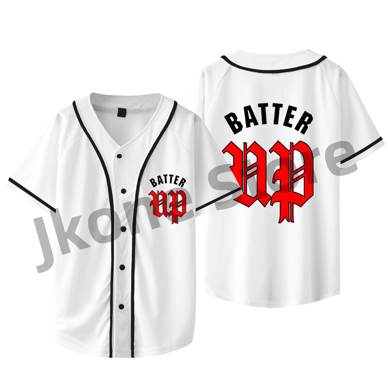 BABYMONSTER-Veste de baseball Batter Up Merch pour hommes et femmes, T-shirt décontracté à manches courtes, Économie à la mode