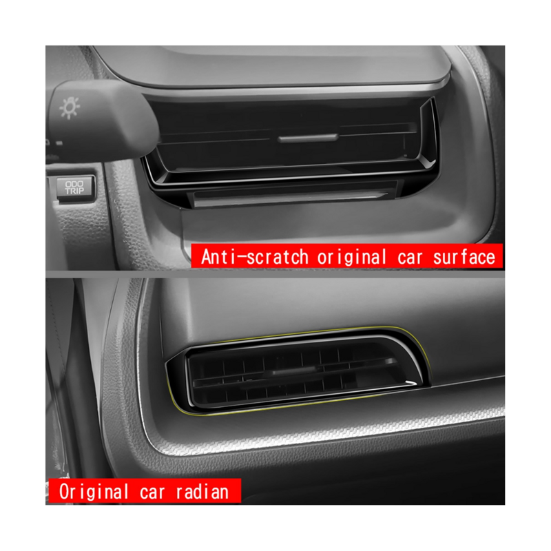 Salida de aire lateral para salpicadero delantero de fibra de carbono, accesorios de salida de aire izquierda y derecha para Toyota Prius 60 Series 2022 2023