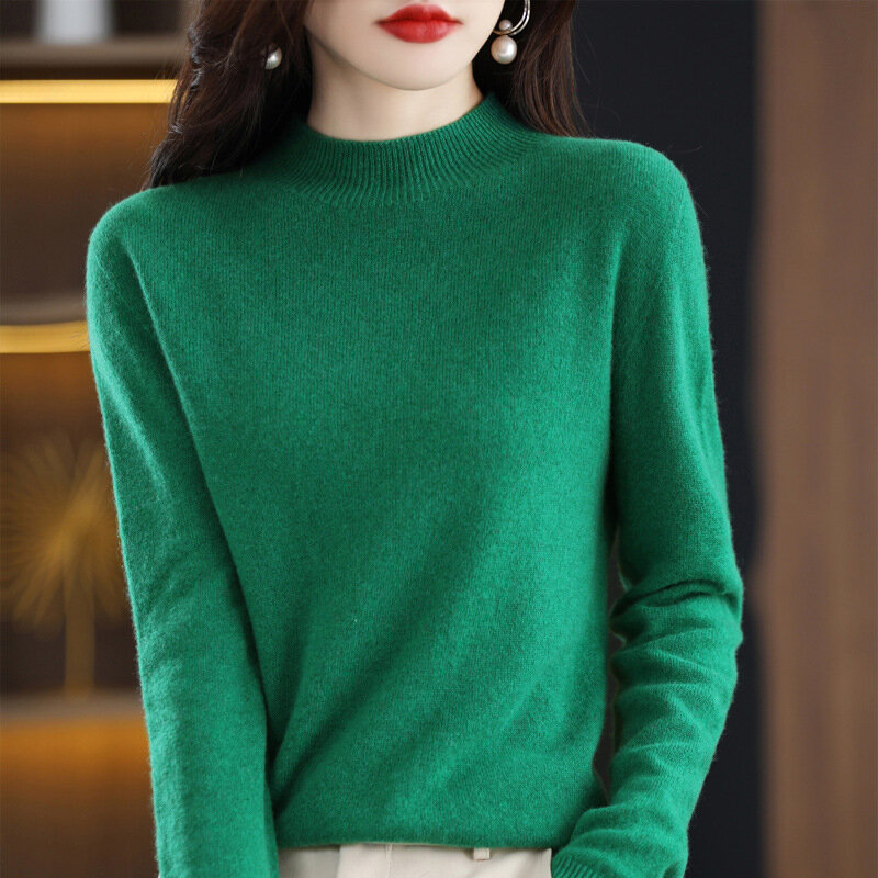 Sweter z okrągłym dekoltem odzież damska jesień sweter kobieta płaszcze nowość w ciepłej zimie 2022 dzianiny koreański moda ubrania vintage