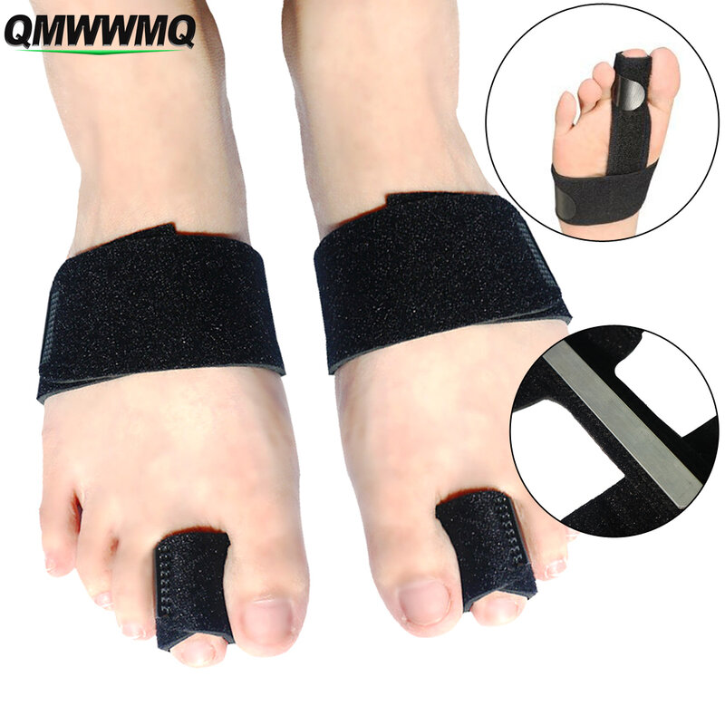 QMWWMQ 1 sztuk Toe szyna, przyrząd do prostowania palców u nóg i Separator palców stopy do mocowania złamany palec u nogi, złamanie stresu, pazur Toe, regulowane wsparcie Toe