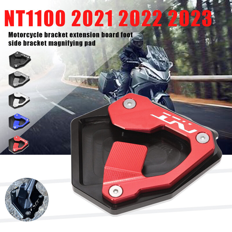 Placa de extensión de pata de cabra para motocicleta, almohadilla de extensión de pie lateral para Honda NT 1100, NT1100, nt1100, nt 1100, 2021, 2022, 2023