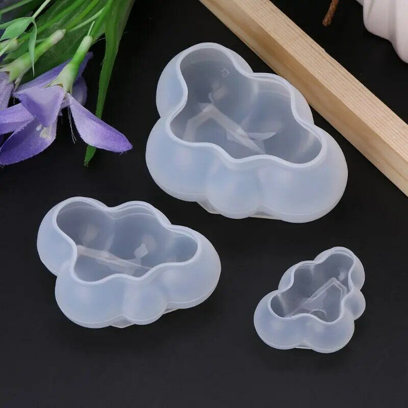 Y1UE dla kreatywnych 3D chmura silikonowe formy do musu ciasto formy DIY epoksydowe rzemiosło żywiczne tworzenia biżuterii