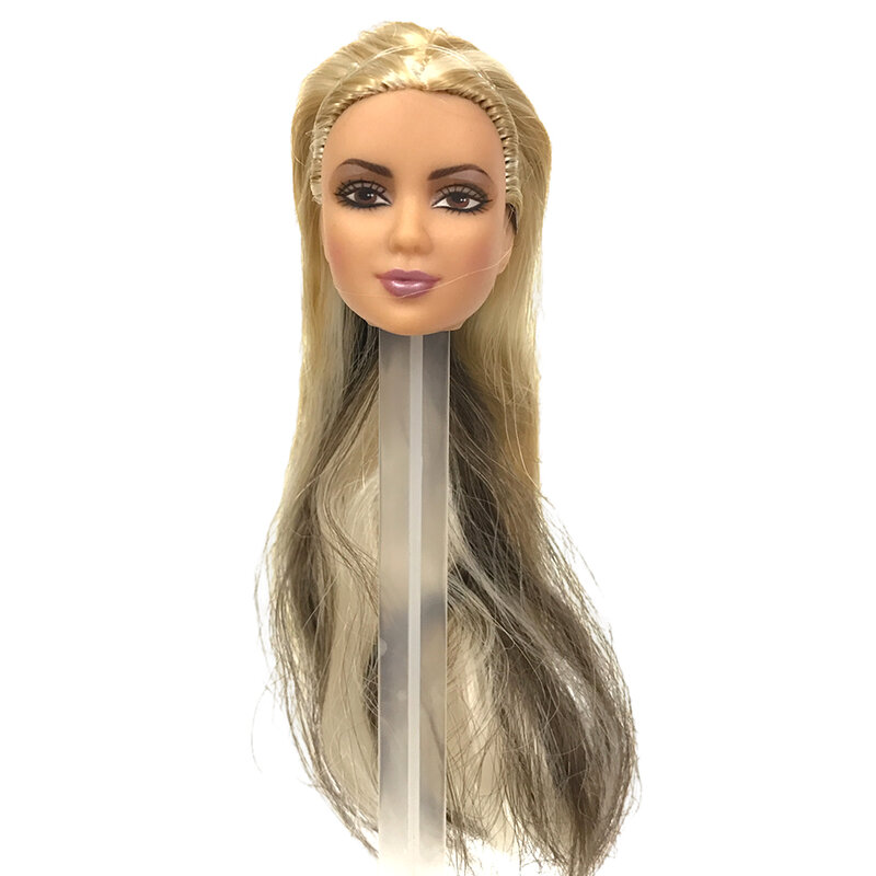 Neue 1 pcs limitierte Auflage Kopf für 28-30 cm Puppe Zubehör DIY Spielzeug Make-up Puppe Kopf Haar für Puppe klassischen Kopf jj