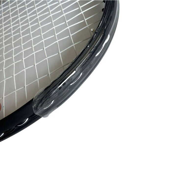 Прозрачная защитная лента для ракетки, предотвращающая удар о раму ракетки для тенниса и бадминтона, защита от царапин, искусственная кожа