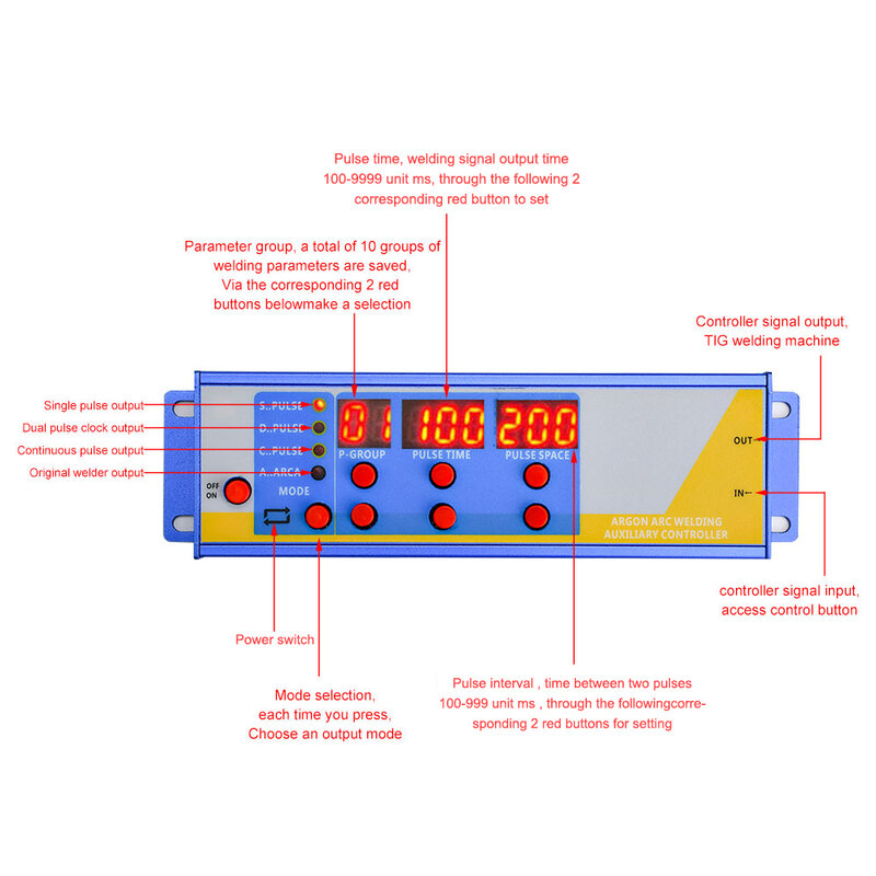 Аргоновая дуговая сварка, модифицированная модель, контроллер аппарата для аргоновой дуговой сварки, импульсный контроллер аргоновой дуговой сварки, аппарат для точечной сварки