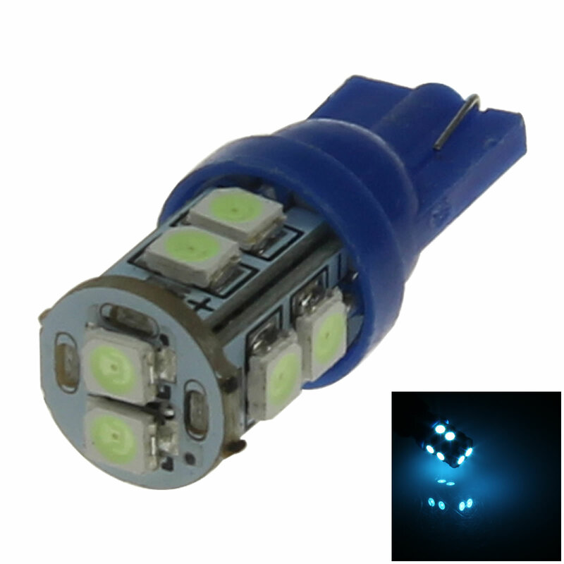 1 ampoule de Parking à lumière compensée bleu glacé T10 W5W, 10 émetteurs, 2835 SMD LED, 184 192 193 A026