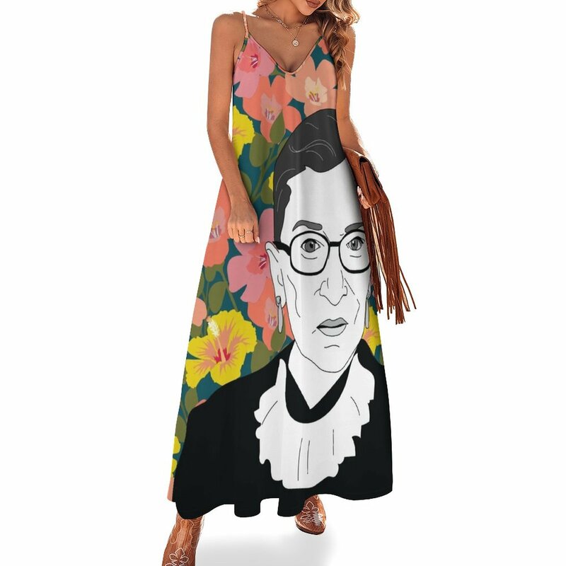Rut bader Ginsburg abito senza maniche floreale abbigliamento donna abito sexy per le donne vestito sexy sensuale per le donne