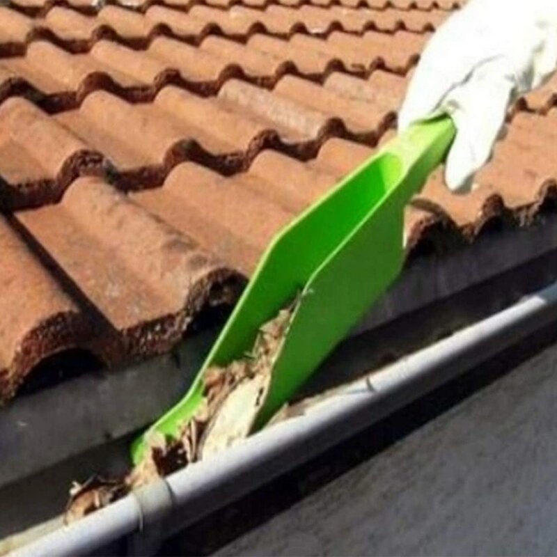 Gutter Getter Scoop Cleaning Roof Tool Flex Fit Dirt Debris Remove Multi Use Eaves Garden Leaf Gutter Spoon Shovel Supplies