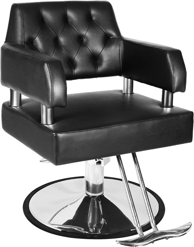 Polar Aurora Barber Chair Salon Chair for Hair Stylist with Hydraulic Pump Adjustable Height 360 Degrees Swivel Hair Chair Spa B