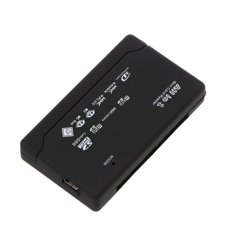 All-in-1 leitor de cartão de memória para USB, Mini SDHC externo, M2, MMC, XD, CF, leitura e gravação, cartão de memória Flash, DIY, mais novo