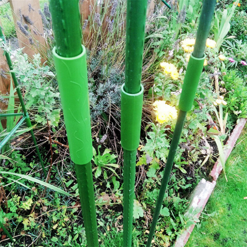 20Pcs asta di supporto per piante tubo di collegamento telaio per piante da giardinaggio picchetti connettore viti pianta rampicante palo accessori di collegamento
