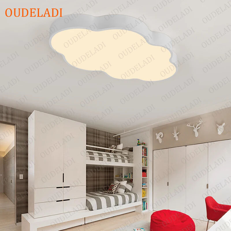 Lampu plafon LED Cloud untuk ruang tamu kamar tidur anak, lampu langit-langit terpasang di permukaan perlengkapan pencahayaan dekorasi rumah