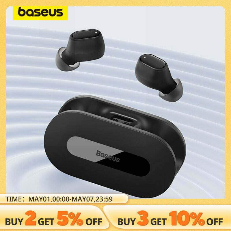 سماعة Baseus Bowie 10 TWS بلوتوث 5.3 شحن سريع سماعات أذن صغيرة في الأذن بزمن استجابة منخفض