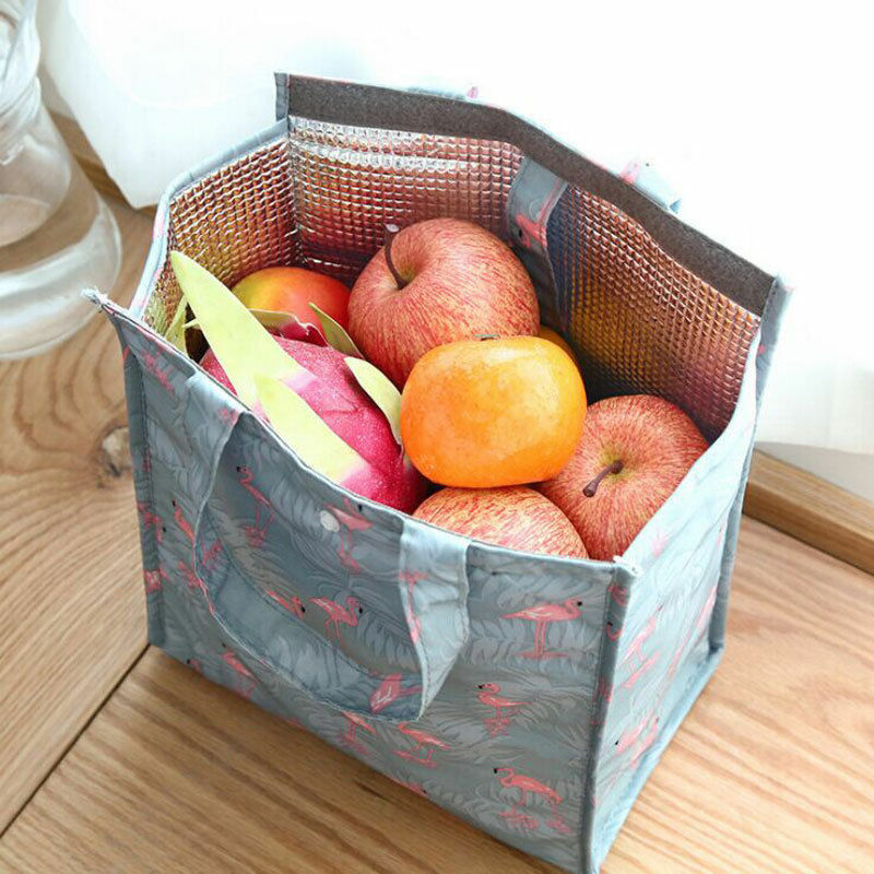 2022 mode Kühler Lunch Box Tragbare Isolierte Leinwand Mittagessen Tasche Thermische Lebensmittel Picknick Tote Kühltasche Mittagessen Taschen Für Frauen kinder
