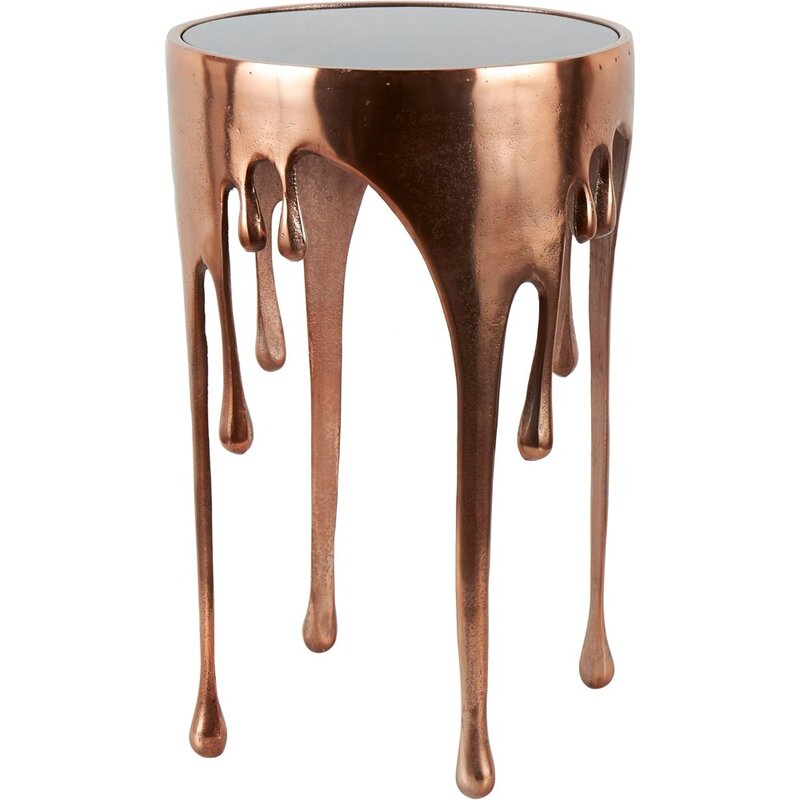 Accent, Side Table 16" x 16" x 25", Copper