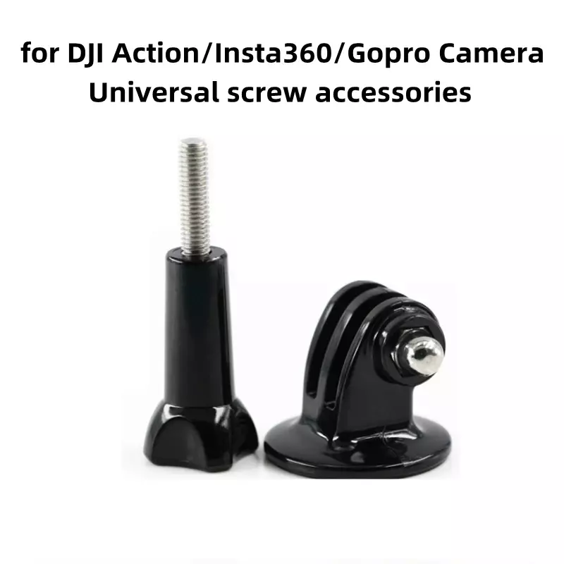 Voor Gopro/Insta360/Action Camera Universele Adapter + Lange Schroef Accessoire Beugel Camera Motion Adapter Schroef Accessoire