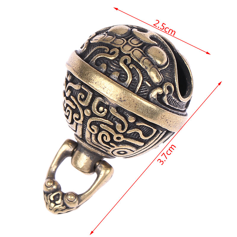 Cloche artisanale en laiton porte-bonheur, clé de cloche tombante, bouton de voiture, cloche à vent, secte, cloche en bronze, cadeau créatif, pendentif pour la maison Fengshui