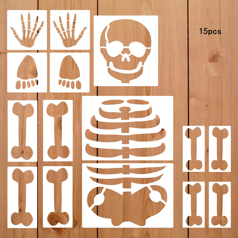 Creative Halloween Skeleton Stickers Mold Graffiti Painting Festival Party Sticker Scrapbooking Mould Craft Party Home Decor
