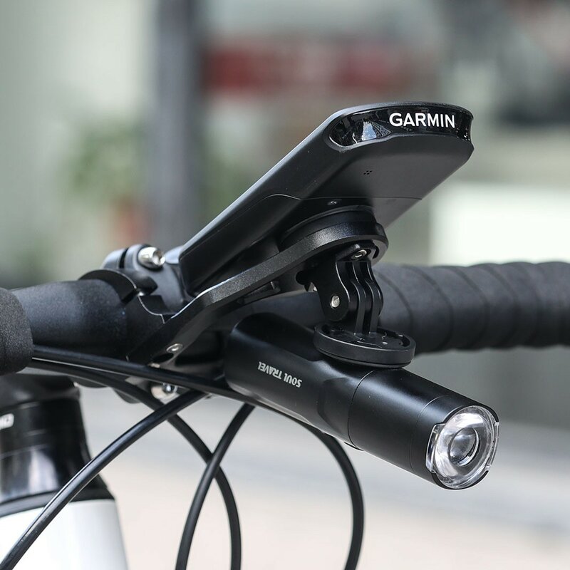 Dual Bike Light Stand Extensão Base, Bicicleta Yardstick Suporte, Alumínio Extensão Stand, Sports Camera, Gamma, Bery