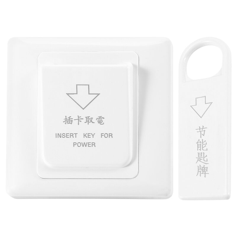 Interruptor de tarjeta magnética de Hotel de alto grado, llave de inserción para ahorro de energía