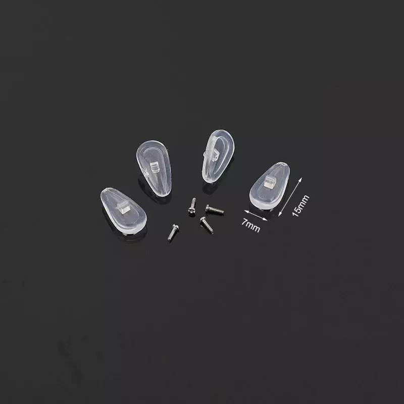 2024 Silicone Glasses Nose Pad Set Airbag Soft Air Non-Slip Air Cushion Boles with Screws Screwdrivers Eyeglasses Accessories