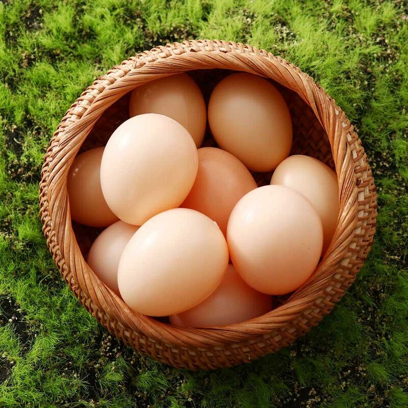 Huevo de gallina Artificial de Pascua, suministros de fiesta de cría, pintura Diy, huevos de pollo falsos, juguete educativo