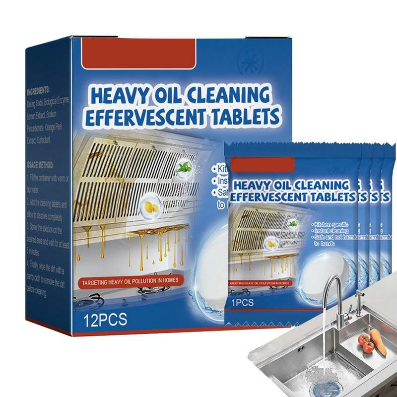 Water Bottle Cleaning Tablets Kitchen Tablet Foam Degreaser Kitchen Oil Stains Grease Cleaning Tablet For Heavy Oil Stain Grease