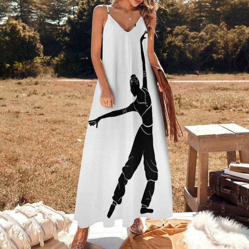Женское платье без рукавов, Бандажное платье с длинным рукавом, подчеркивающее арабский силуэт, 2024