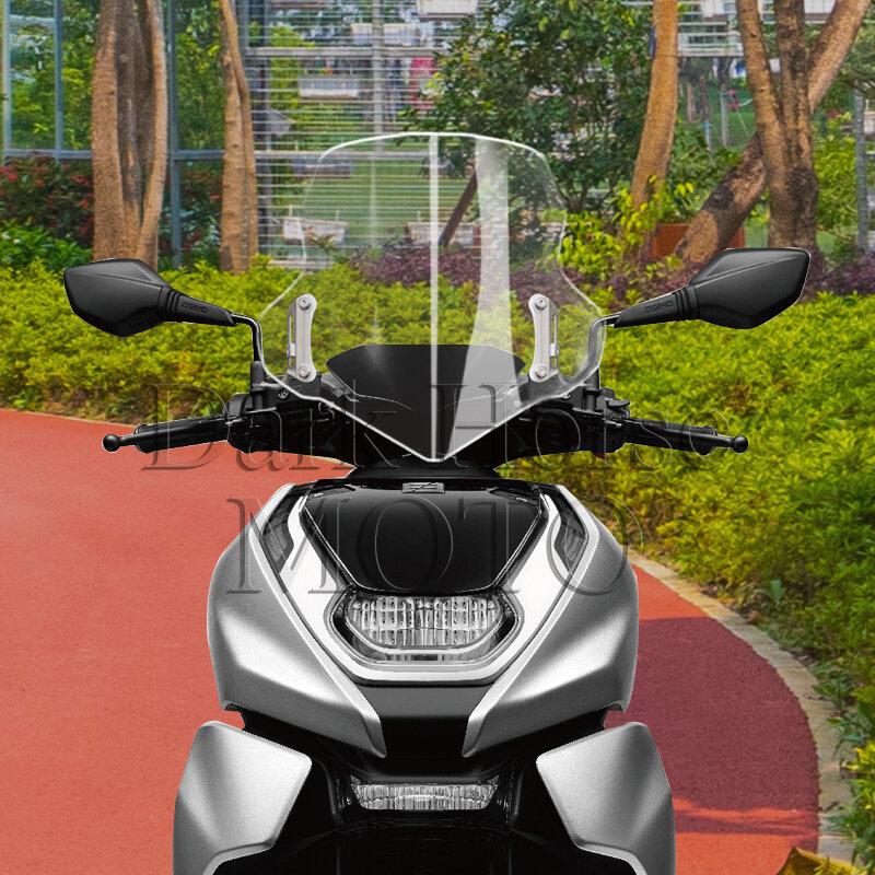 Dla CFMOTO ZEEHO AE8 zmodyfikowana szyba Chunfeng motocykl elektryczny skuter przednia szyba i osłona przeciwdeszczowa