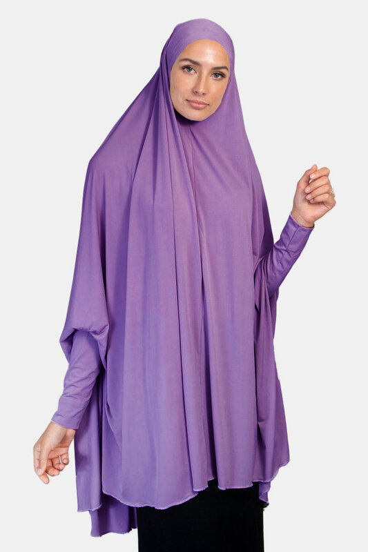 Sciarpa lunga Hijab moda musulmana testa di preghiera sciarpa foulard per donna Jersey Hijab Ramadan turbanti islamici ultimi Khimar Hijab