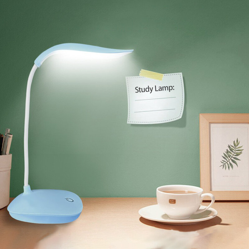 Lampka na biurko do czytania przenośne biurko lampa LED ładująca USB lampa stołowa ściemnianie dotykowe nauka ochrony oczu oświetlenie biurowe pokoju