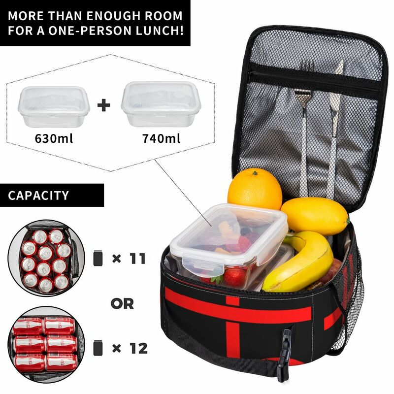 Isolierte Lunch-Tasche die Bindung von Isaac Wiedergeburt Lunchbox Tote Food Handtasche