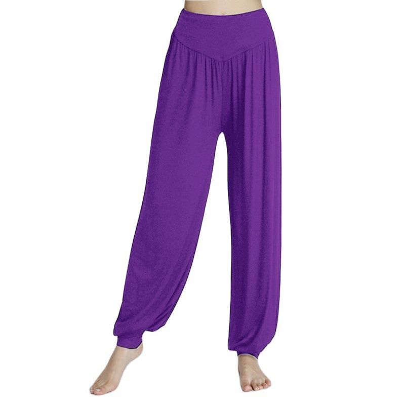 2023 pantaloni da Yoga larghi a vita alta più Bloomers Color caramella moda abbigliamento sportivo estivo consoltale per ballare