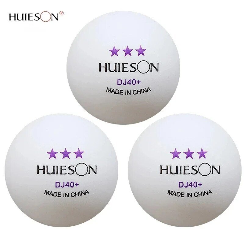 Huieson Professional 3 Star ABS Ping Pong Balls DJ40+ 2.8G 40MM+ Three Star Table Tennis Balls for Club Training