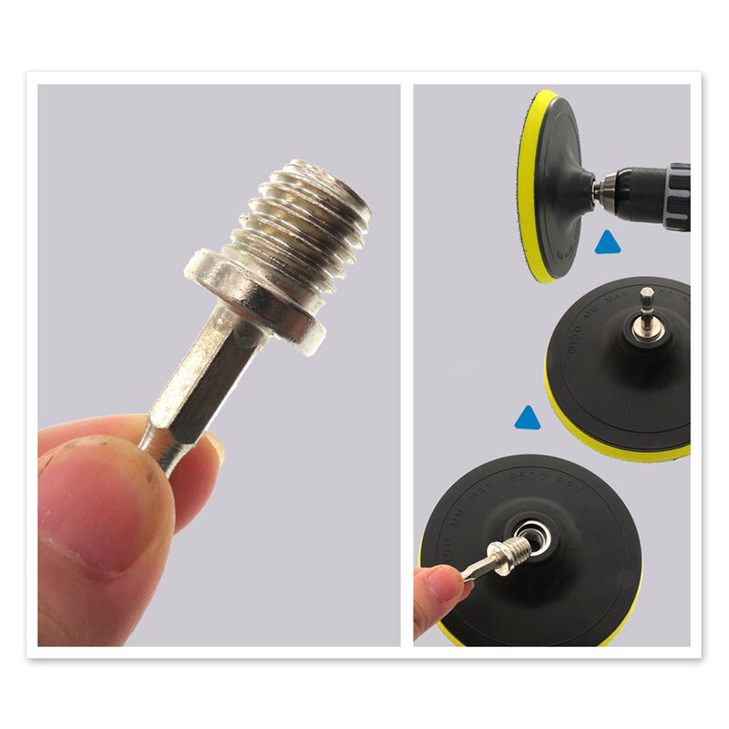 Adaptador de haste de conexão sextavada broca mão para mandril de broca polisher m10 m14 conexão haste ferramenta elétrica peças acessórios