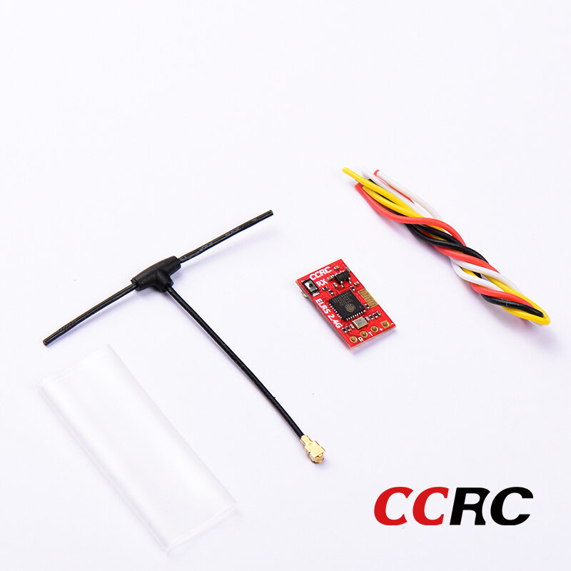 Ccrc Elrs 2.4G Ontvanger Expresssccrc Elrs Met T-Type Antenn Beste Prestaties In Snelheden Latentiebereik Voor Rc Racing Drone