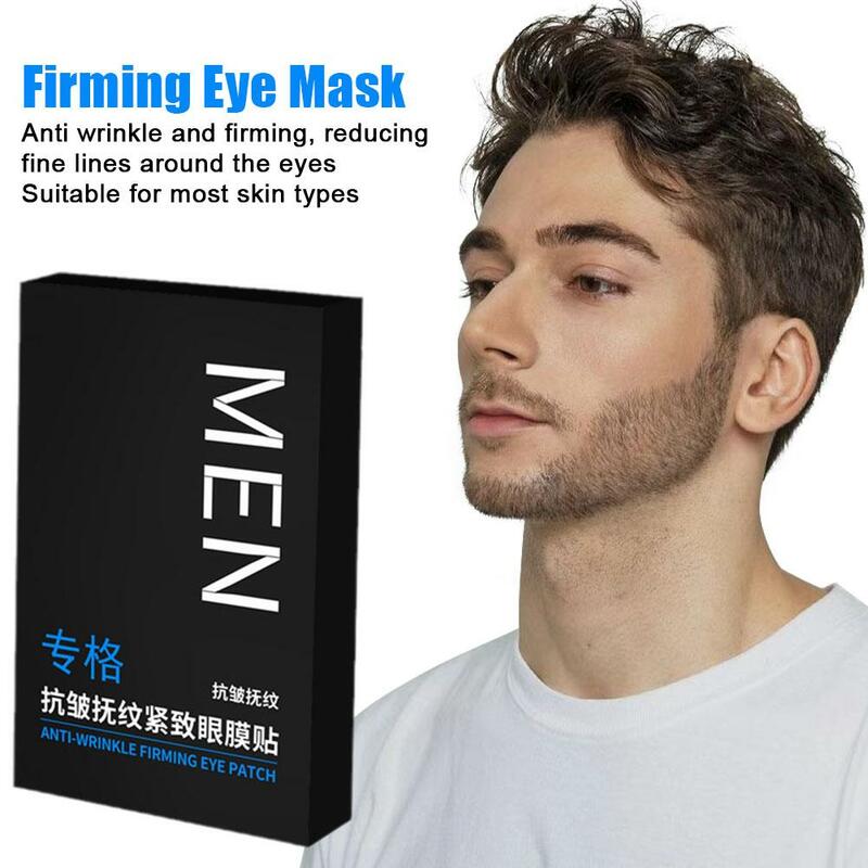 Máscara anti-rugas masculina, patches hidratantes hidratantes para os olhos, olhos, bolsas para os olhos, tratamento, 1 par
