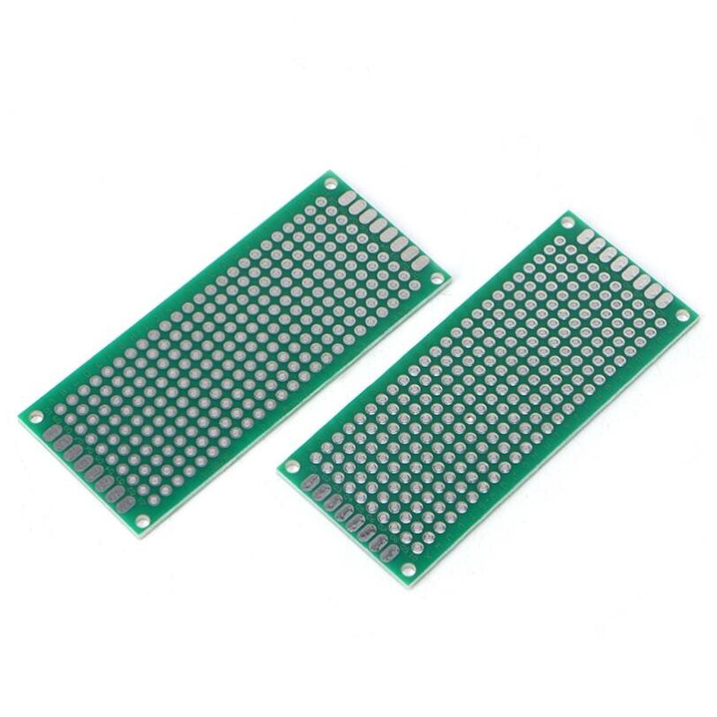 10 buah papan PCB elektronik 3x7cm Diy papan sirkuit cetak Universal 3*7cm PCB prototipe sisi ganda untuk pelat tembaga Arduino
