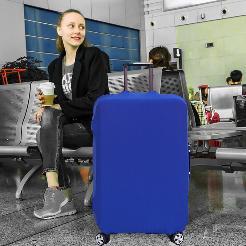 Cubierta de maleta de viaje de equipaje impresa para vacaciones, accesorios esenciales de viaje, funda protectora de carro de elasticidad, 18-32 pulgadas
