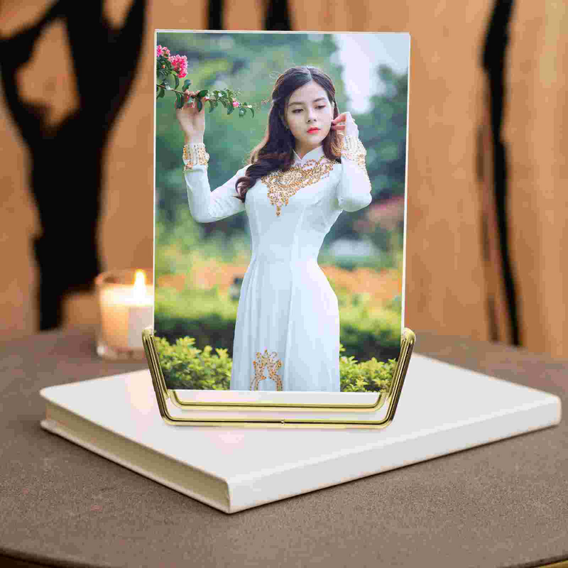 Set up Christmas Favors Home Photo Stand Picture for Decorate Ornimates Acrylic Household Display Wresth