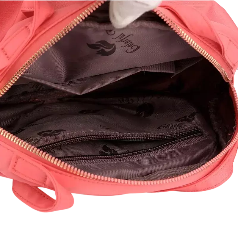 BBA169 여성용 패션 크로스바디 백, 방수 나일론 숄더백, 여성용 핸드백 핑크