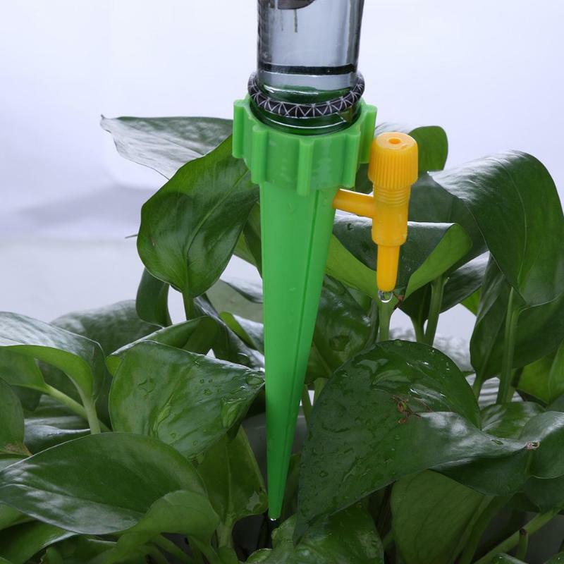 Système d'arrosage goutte-à-goutte automatique, pointes pour plantes et fleurs, bouteille d'eau domestique d'intérieur, 1/12 pièces